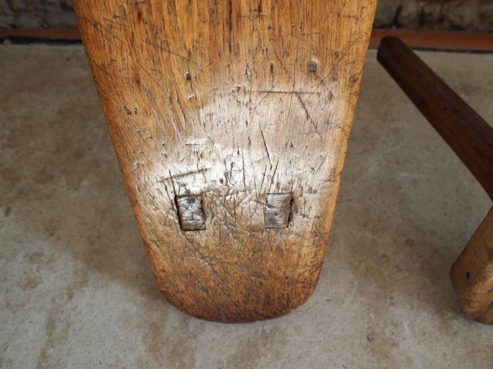 Benches stunning pair of George III refectory Elm and Beech c1800 View II