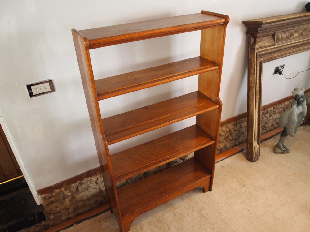 Bookcase wonderful manner of Heals Oak c1920 View XIII