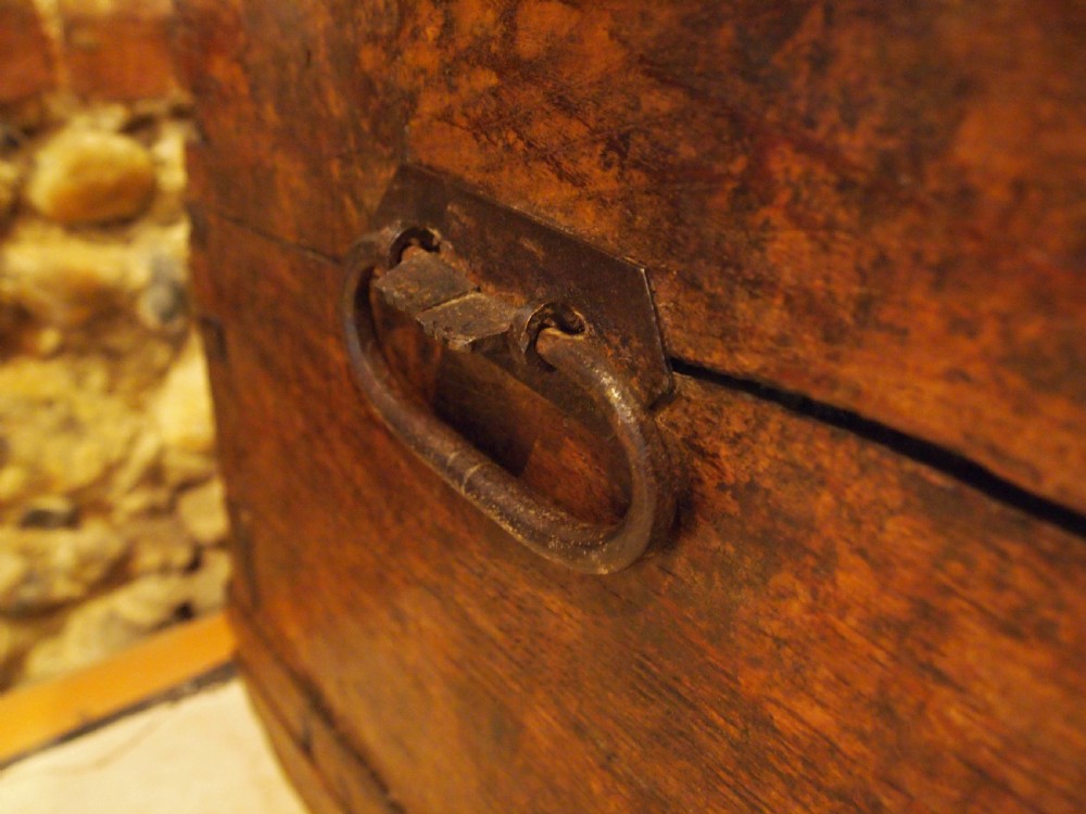 Coffer chest rare 16th Century Oak French Renaissance c1550 View X
