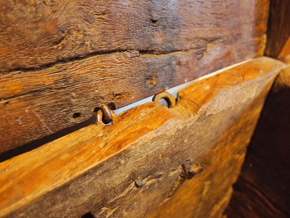 Coffer chest rare 16th Century Oak French Renaissance c1550 View XII