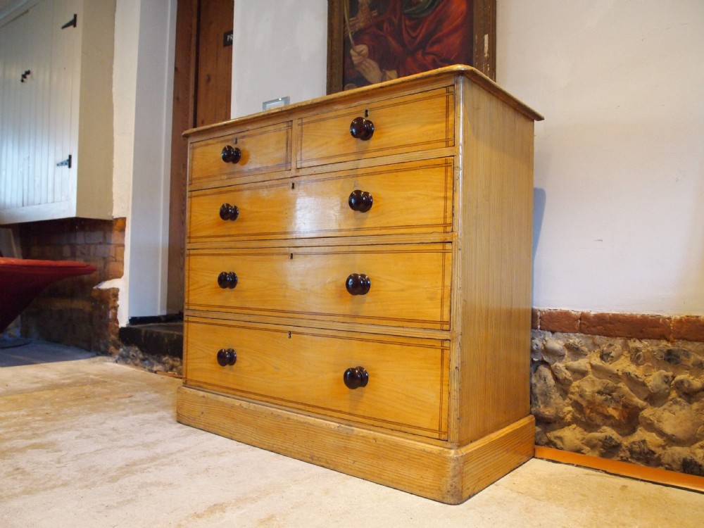 Chest of drawers stunning original paint Victorian c1840