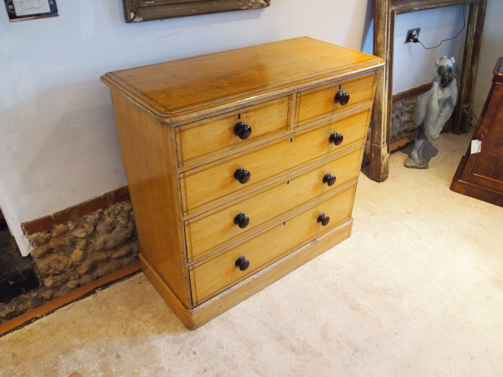 Chest of drawers stunning original paint Victorian c1840 View XIII