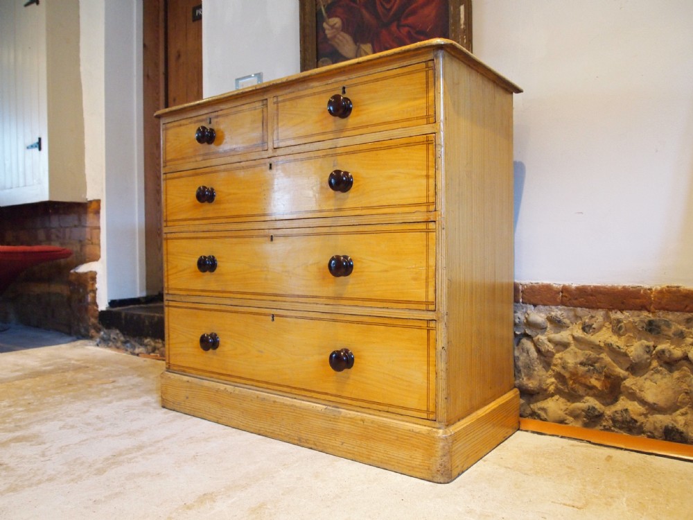 Chest of drawers stunning original paint Victorian c1840 View XVI