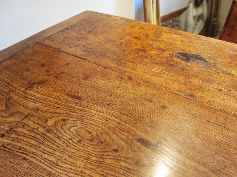 Table stunning George III Elm two plank refectory farmhouse dining c1780 View IX
