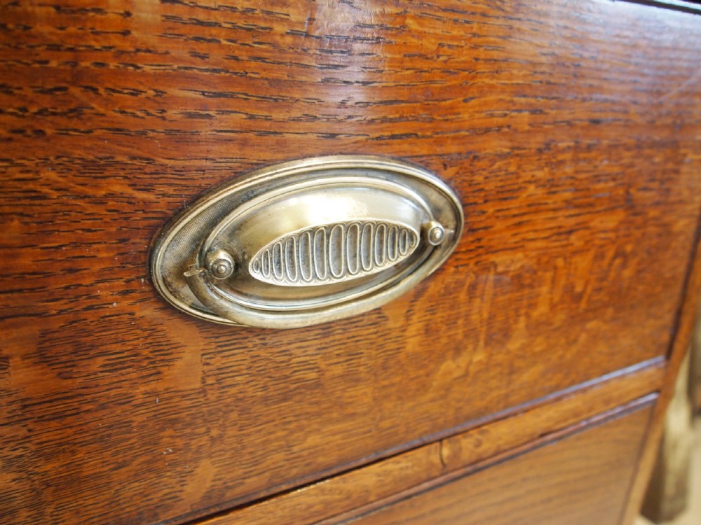 Chest of drawers rare Norfolk George III Oak c1790 View XV