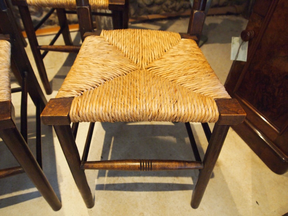 Chairs wonderful set of 8 Libertys Arts and Crafts William Birch c1910 View IX