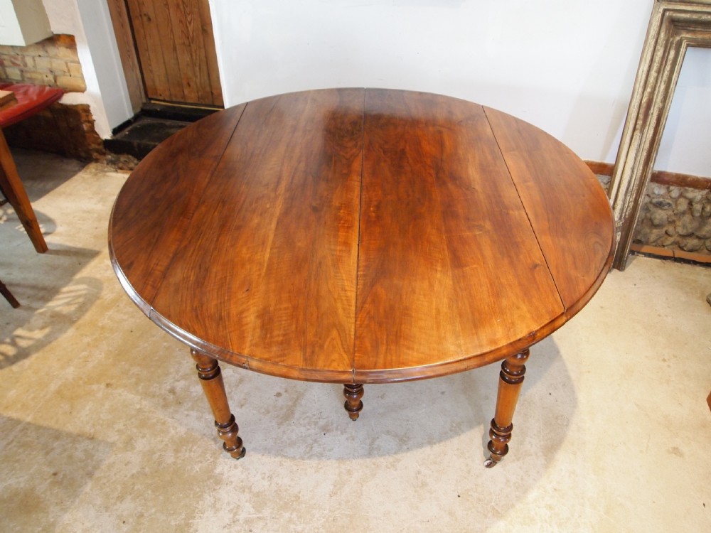 Table large French Walnut farmhouse dining kitchen c1890