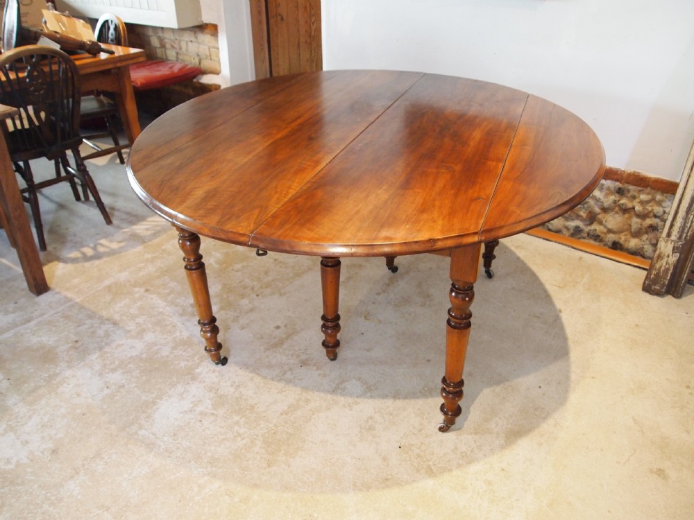 Table large French Walnut farmhouse dining kitchen c1890 View V