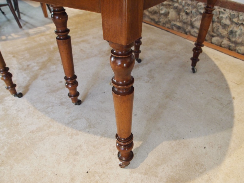 Table large French Walnut farmhouse dining kitchen c1890 View VI