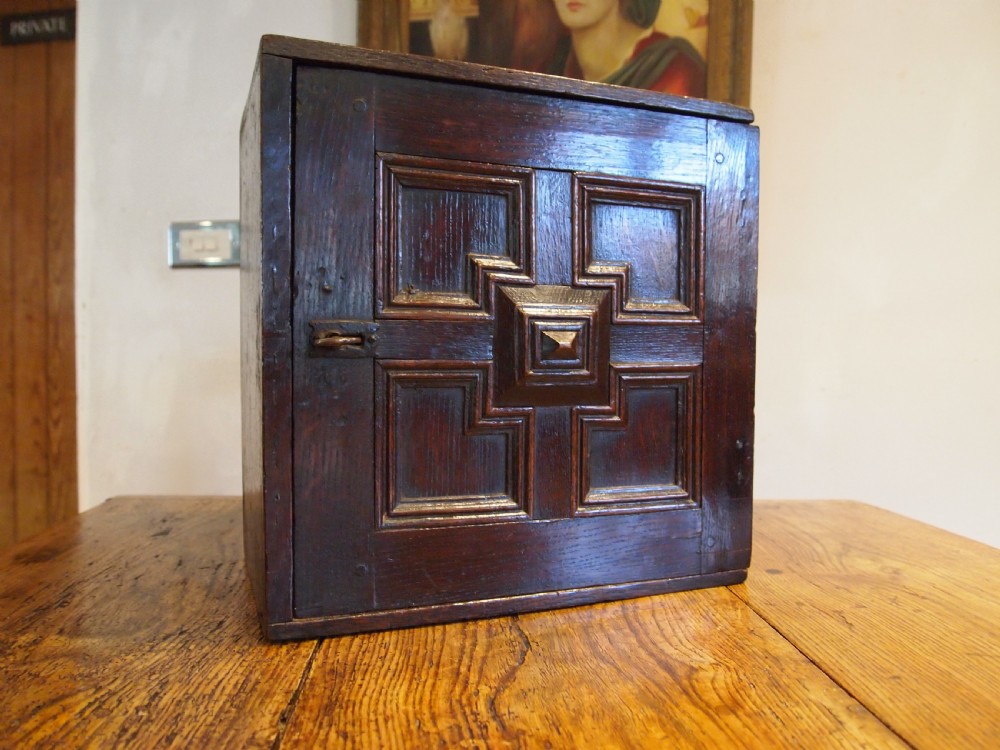 Cupboard stunning spice cabinet Charles II Oak c1680