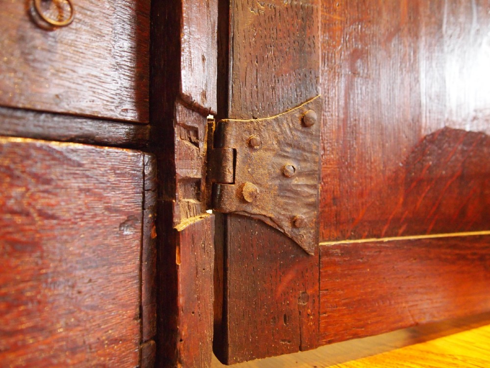 Cupboard stunning spice cabinet Charles II Oak c1680 View III