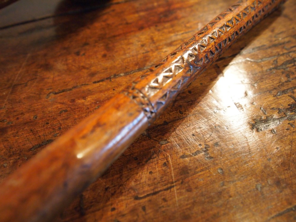 Tribal near pair Fijian war clubs I Ula Drisia c1880 View III