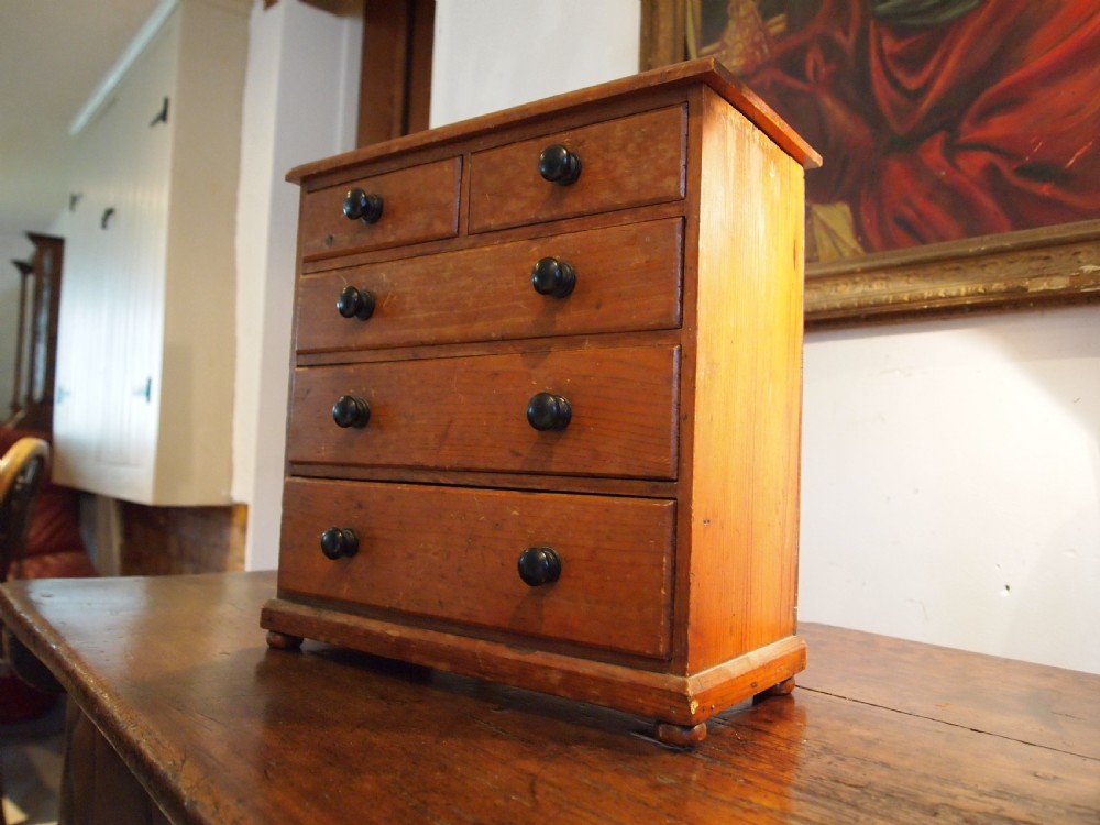 Chest of drawers miniature Victorian Apprentice chest Pine C1880