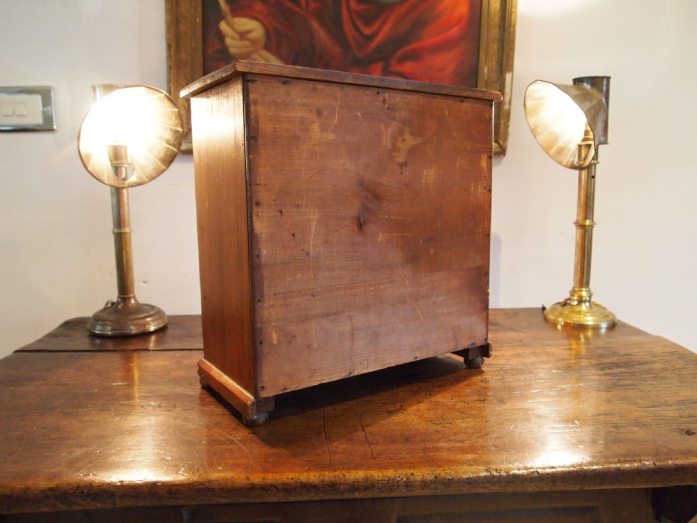 Chest of drawers miniature Victorian Apprentice chest Pine C1880 View IX