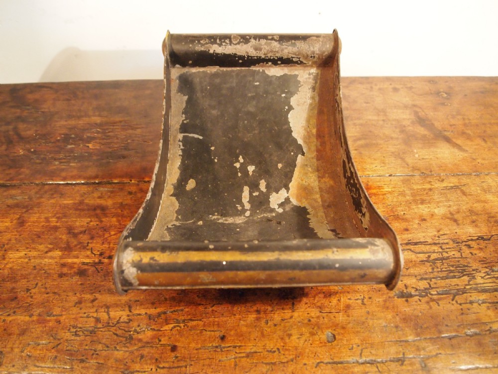Rare Pontypool Toleware Cheese coaster tin c1810 View IV