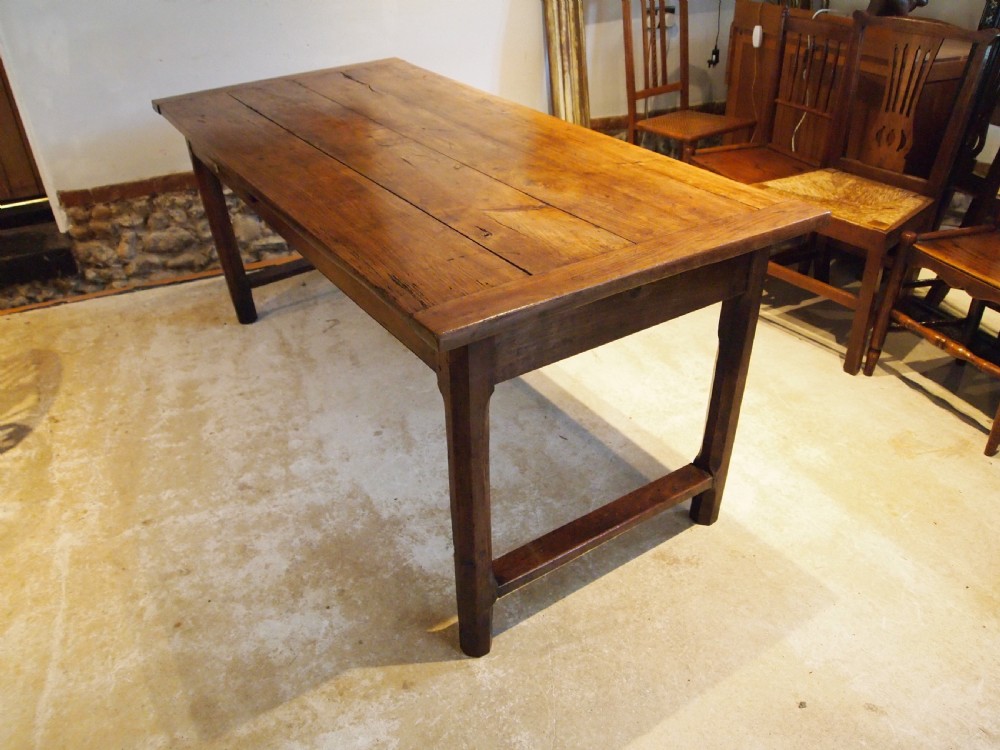 Table stunning refectory farmhouse French Cherry c1820 View IV