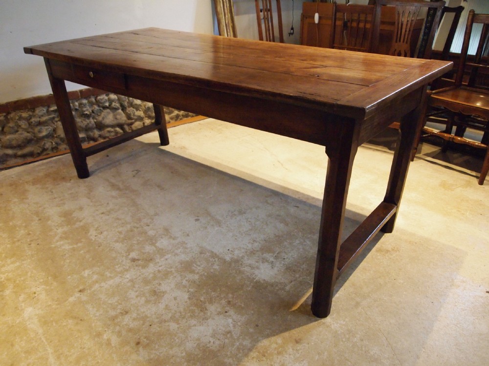 Table stunning refectory farmhouse French Cherry c1820 View XI