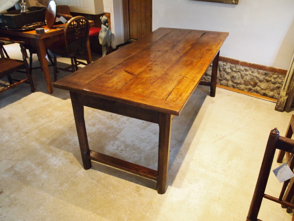 Table stunning refectory farmhouse French Cherry c1820 View XIII