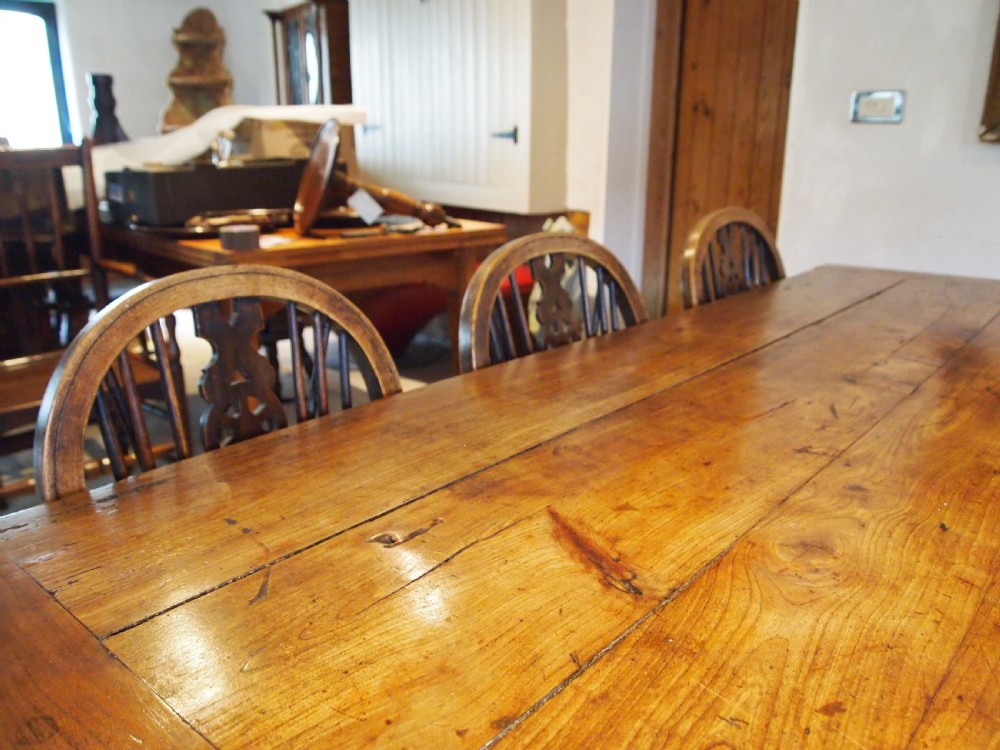 Table stunning refectory farmhouse French Cherry c1820 View XVI