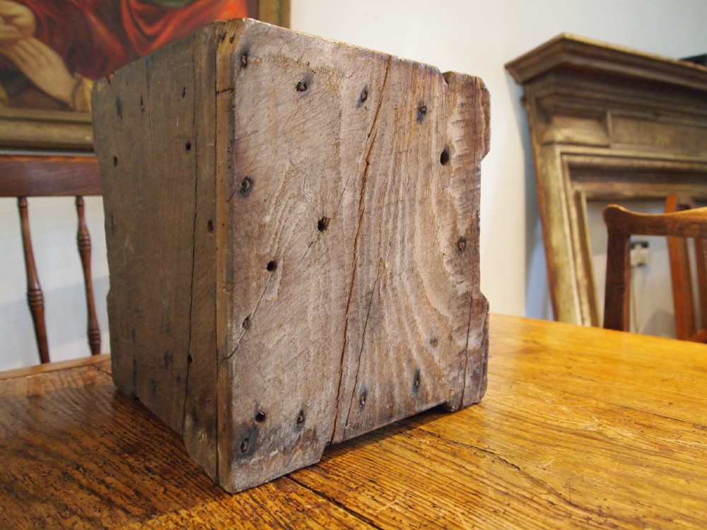 Cabinet very rare naive primitive Elm cupboard c1700 View II