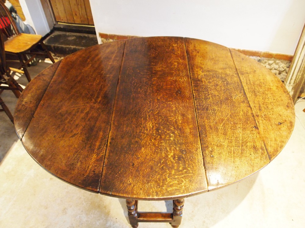 Table dining Outstanding Charles II Oak gateleg seats 8 c1680 View V
