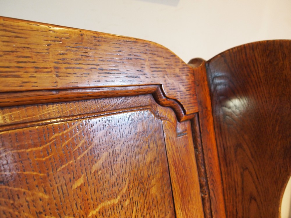 Chair outstanding George II Oak lambing chair c1760 View VIII