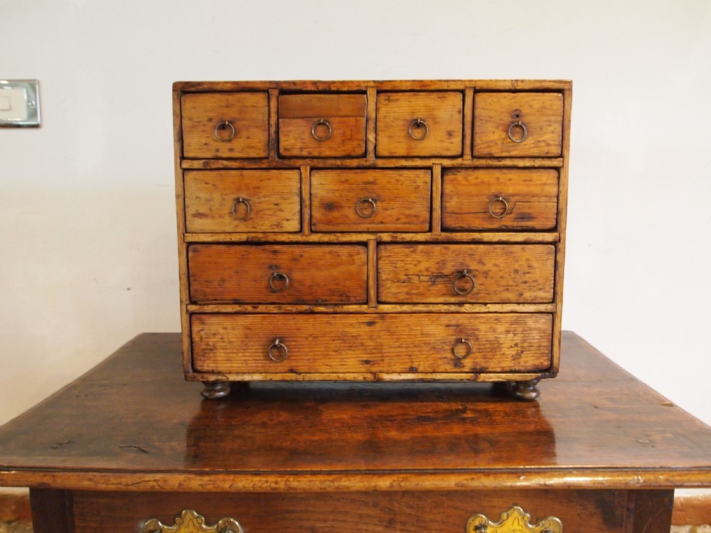 Chest of drawers small George III Pine collectors c1800 View III