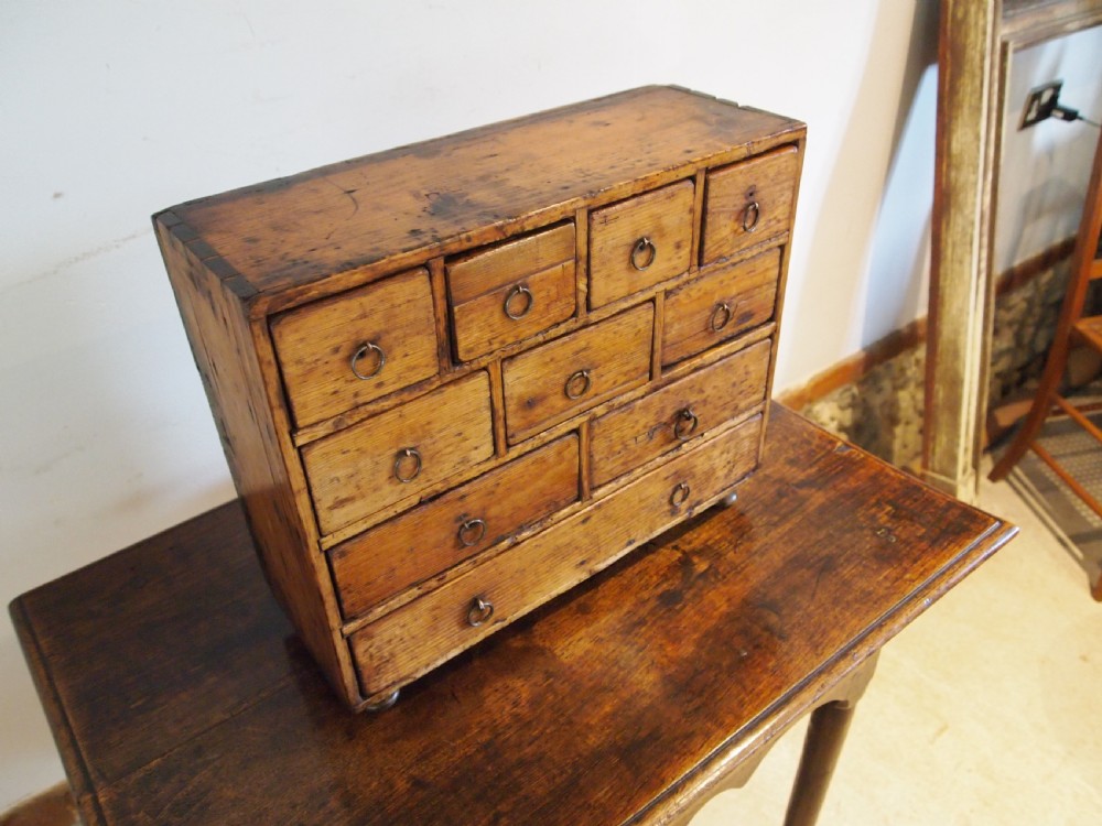 Chest of drawers small George III Pine collectors c1800 View IV