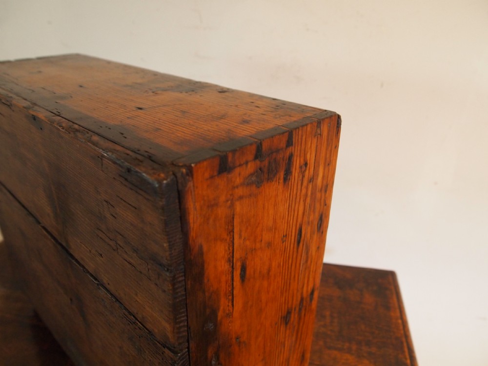 Chest of drawers small George III Pine collectors c1800 View V