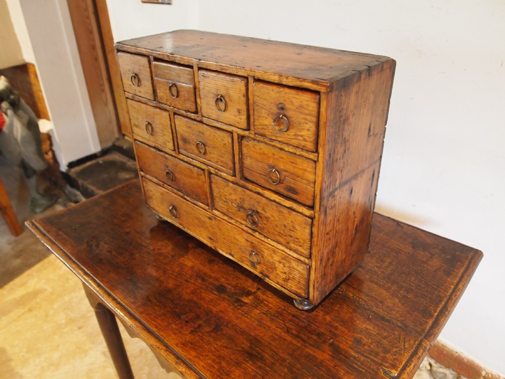 Chest of drawers small George III Pine collectors c1800 View VIII