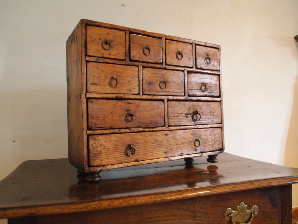 Chest of drawers small George III Pine collectors c1800 View X