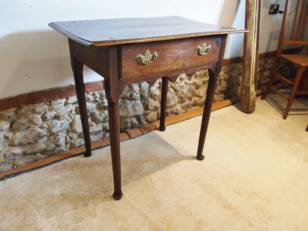 Table lowboy beautiful George II Oak c1750 View VII