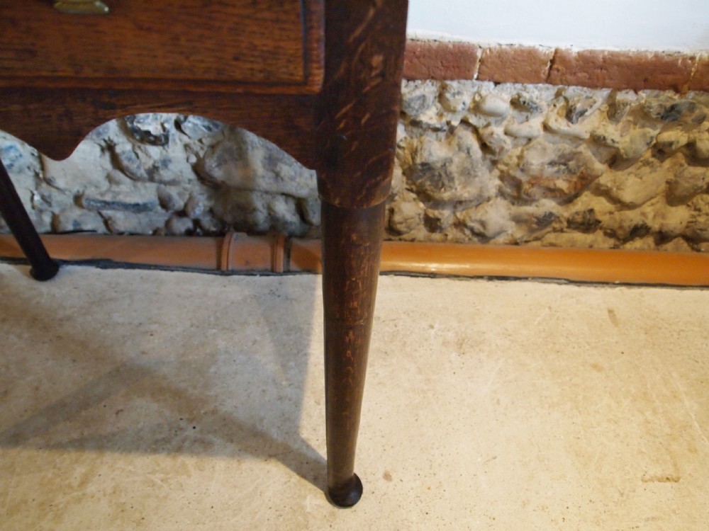 Table lowboy beautiful George II Oak c1750 View VIII