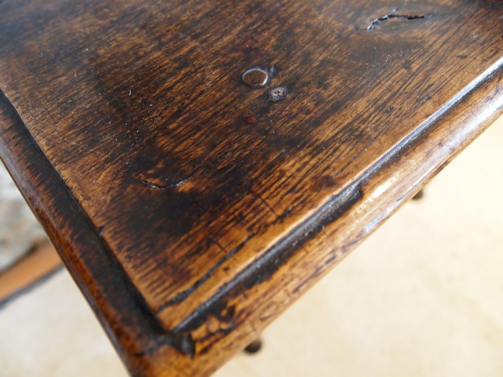Table lowboy beautiful George II Oak c1750 View X