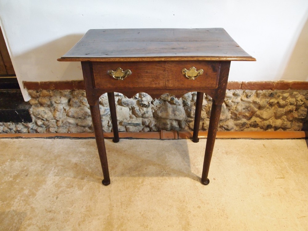 Table lowboy beautiful George II Oak c1750 View XII