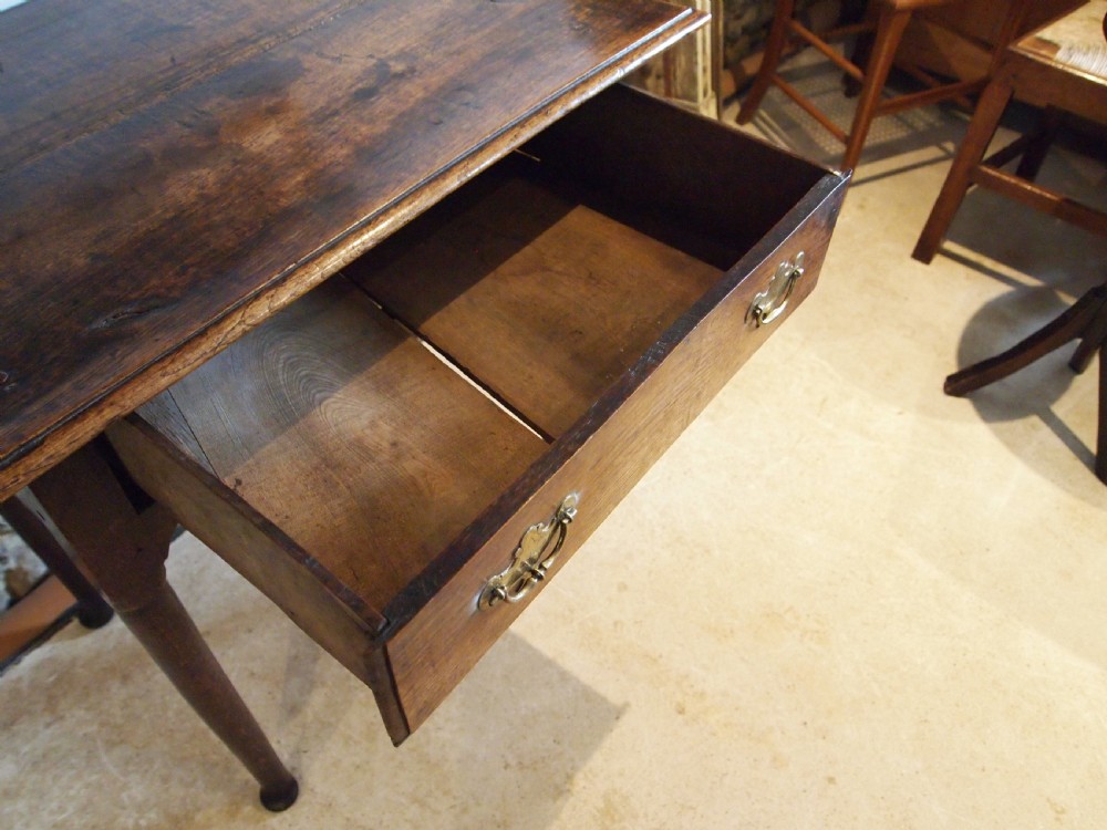 Table lowboy beautiful George II Oak c1750 View XIV