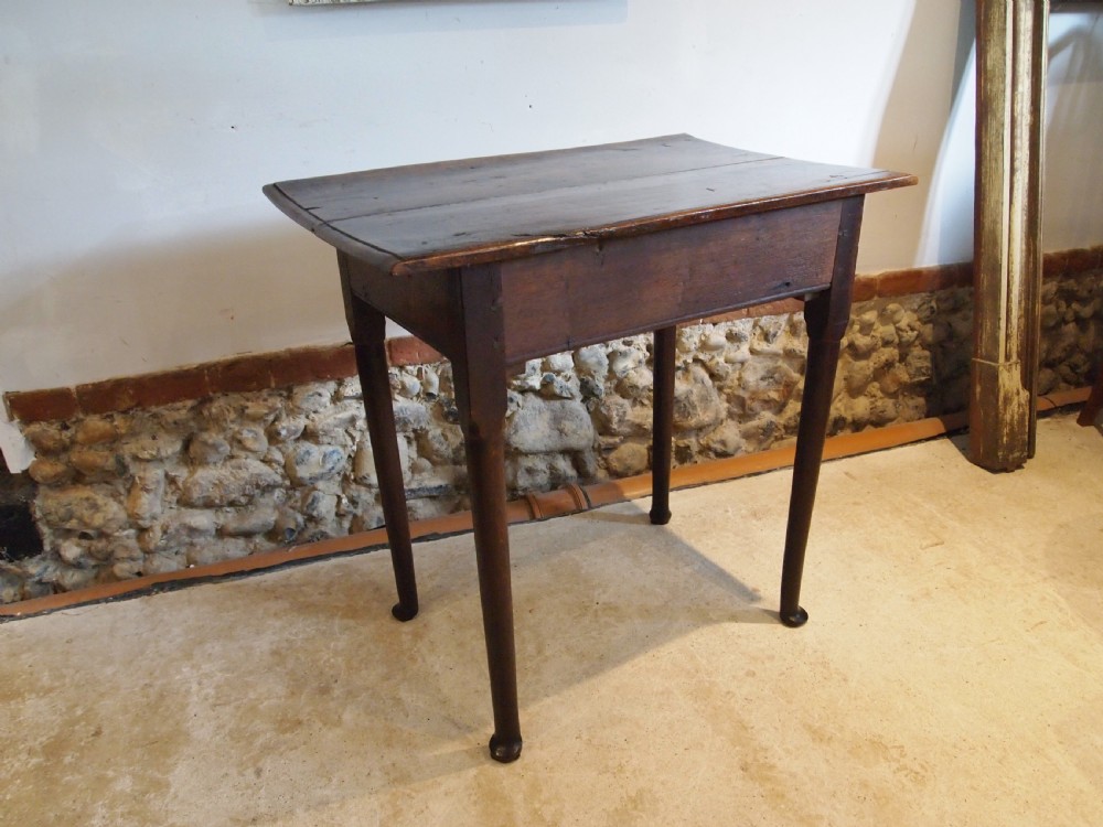 Table lowboy beautiful George II Oak c1750 View XV