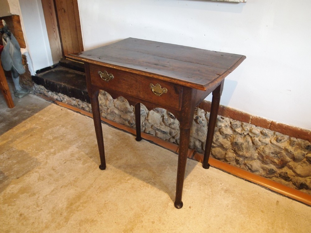 Table lowboy beautiful George II Oak c1750 View XVI