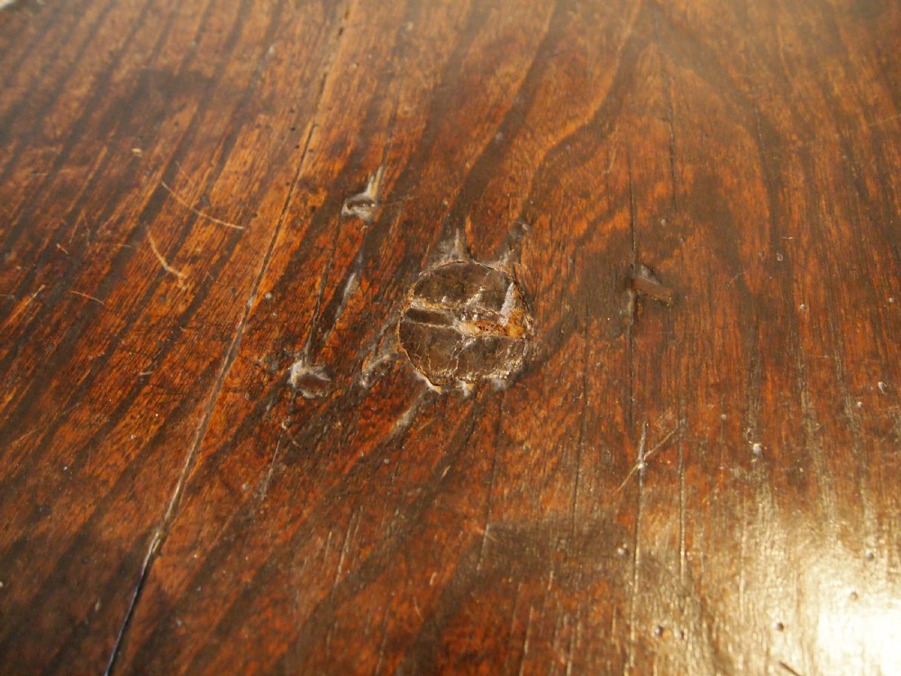 Table rare George II Elm primitive naive c1740 View III