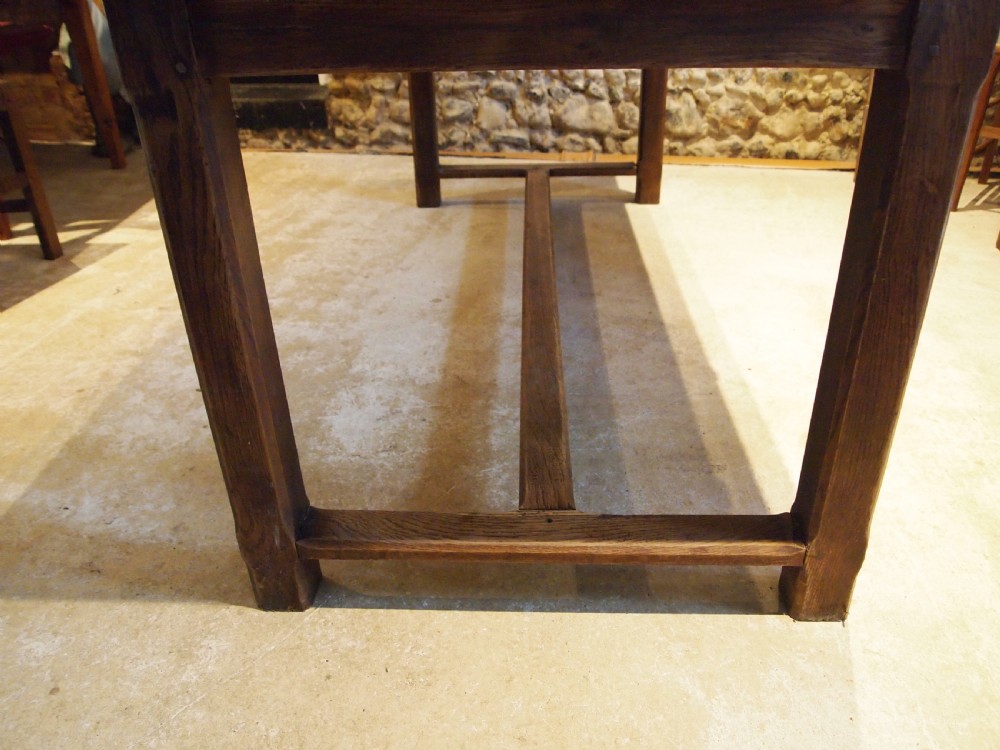 Table stunning French refectory farmhouse Chestnut dining c1840 View V
