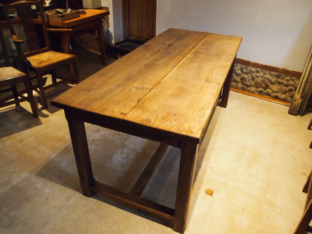 Table stunning French refectory farmhouse Chestnut dining c1840 View VII