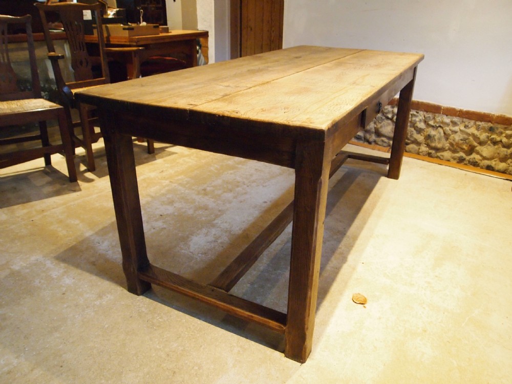 Table stunning French refectory farmhouse Chestnut dining c1840 View IX