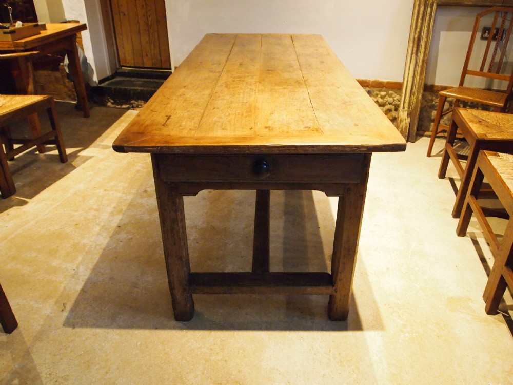 Table superb refectory farmhouse French Apple wood c1800 View II
