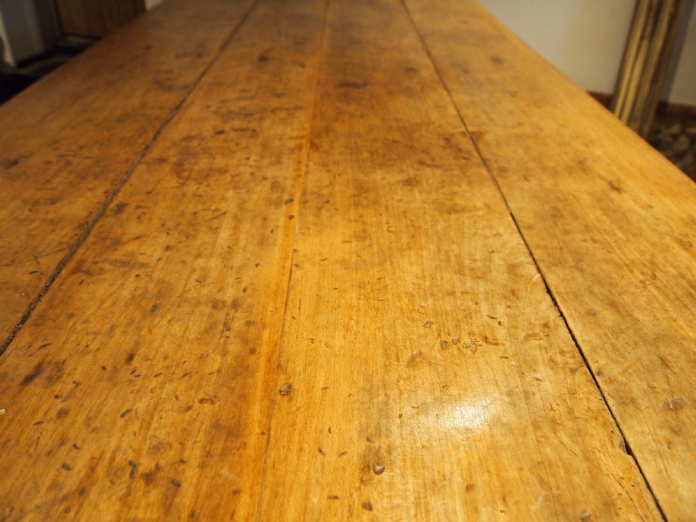 Table superb refectory farmhouse French Apple wood c1800 View III