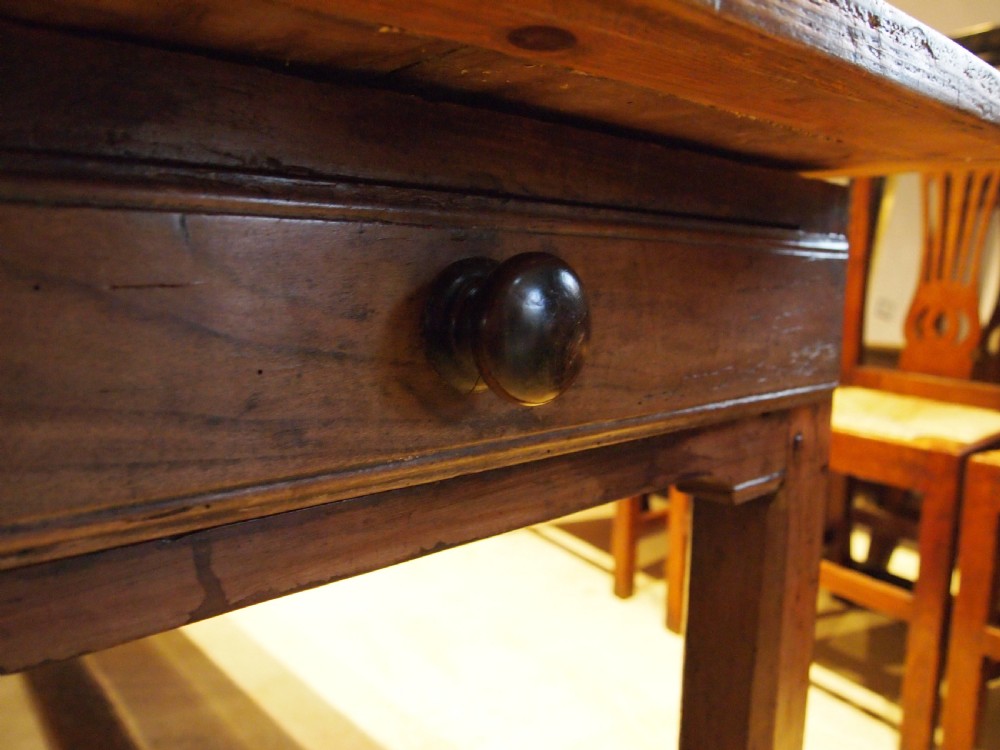 Table superb refectory farmhouse French Apple wood c1800 View V