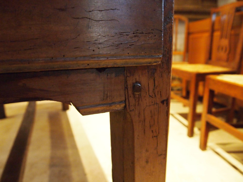 Table superb refectory farmhouse French Apple wood c1800 View VI