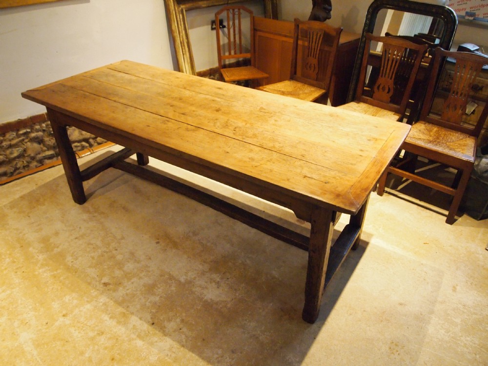 Table superb refectory farmhouse French Apple wood c1800 View XIV