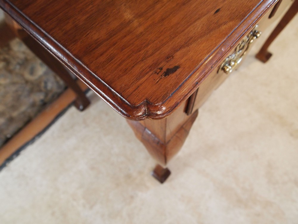 Table lowboy rare George III Solid Walnut c1780 View IX