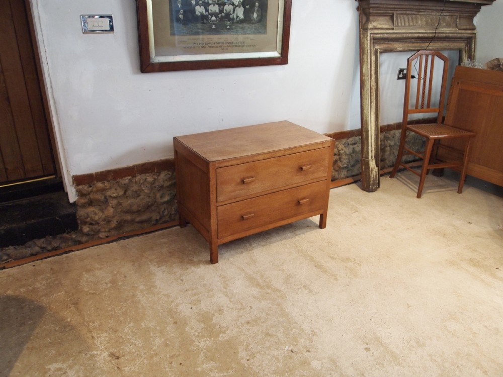 Chest of drawers Heals low chest limed Oak c1920