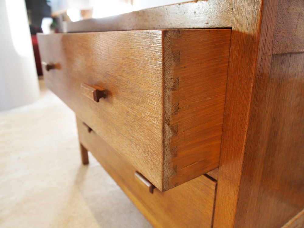 Chest of drawers Heals low chest limed Oak c1920 View VI